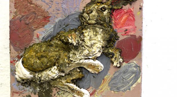 Pintura cadáver [Odio sobre lienzo] Conejo